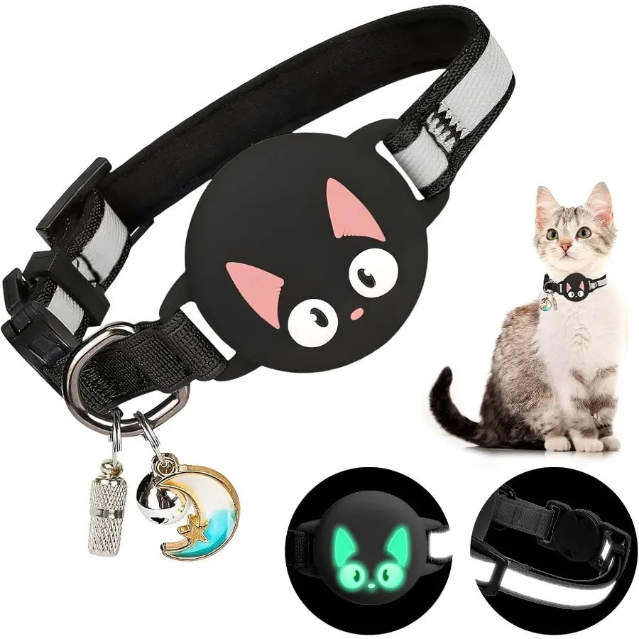 Reflective Breakaway Cat Collars with Be Hidden GPS Tracker for Airtag Safety Buckle Kitten Collar with me Tag Waterproof for A
Reflective Breakaway Cat Collars with Be Hidden GPS Tracker for Airtag Safety Buckle Kitten Collar with me Tag Waterproof for A