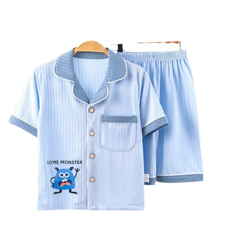 Girls Boys kid pajama set Button Down Sleepwear Short Sleeve Long Pants Pajama Sets Casual Lapel Loungewear
Girls Boys kid pajama set Button Down Sleepwear Short Sleeve Long Pants Pajama Sets Casual Lapel Loungewear