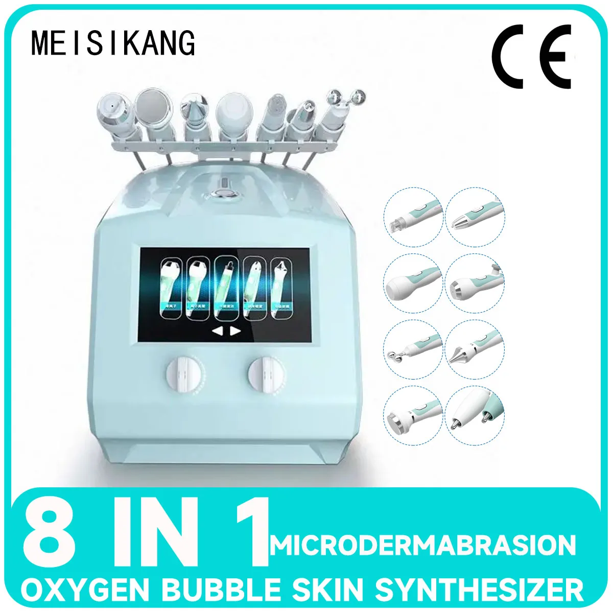 MEISIKANG 8 in 1 Hydro Water Oxygen Jet Peel Machine Ance Pore Deep Cleaning Facial Skin Care Bubble Negative Ion Beauty Device
MEISIKANG 8 in 1 Hydro Water Oxygen Jet Peel Machine Ance Pore Deep Cleaning Facial Skin Care Bubble Negative Ion Beauty Device