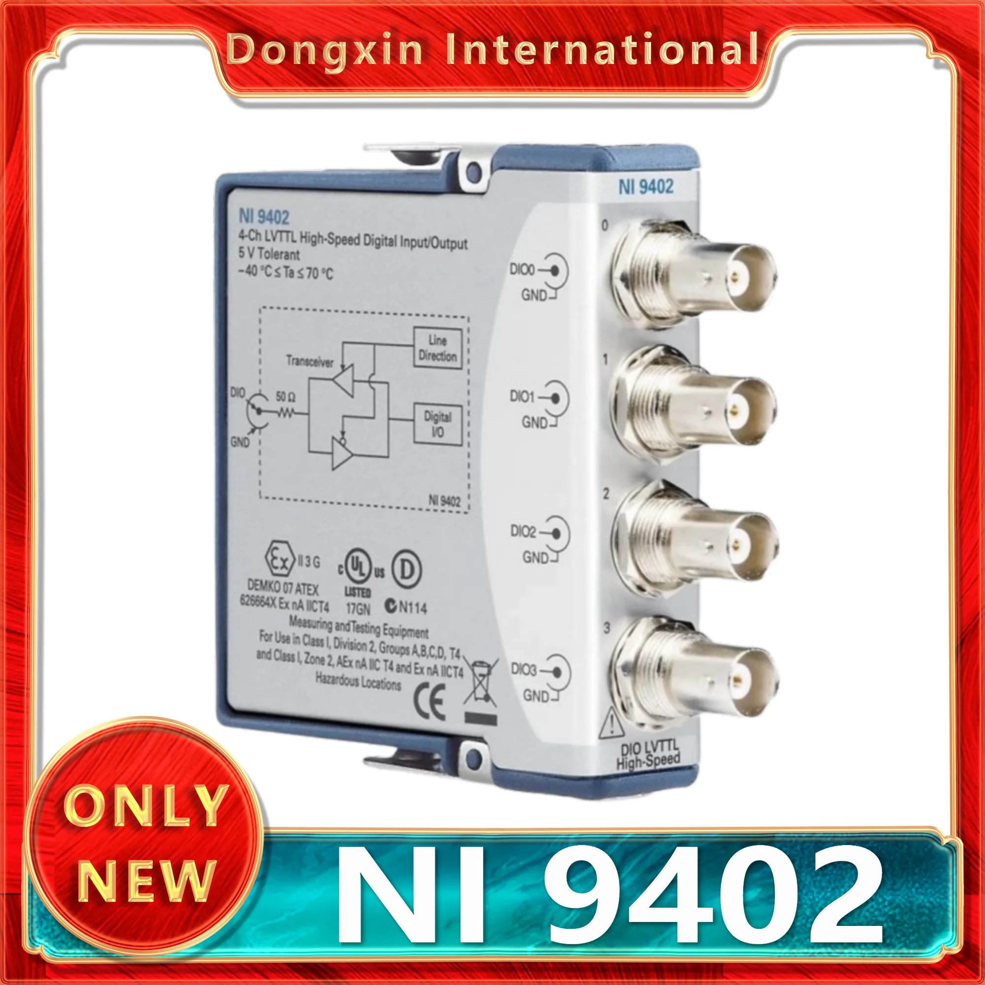 Официальный оригинальный цифровой модуль NI-9402 NI LVTTL 4-х двунаправленных каналов серии 55C
Официальный оригинальный цифровой модуль NI-9402 NI LVTTL 4-х двунаправленных каналов серии 55C