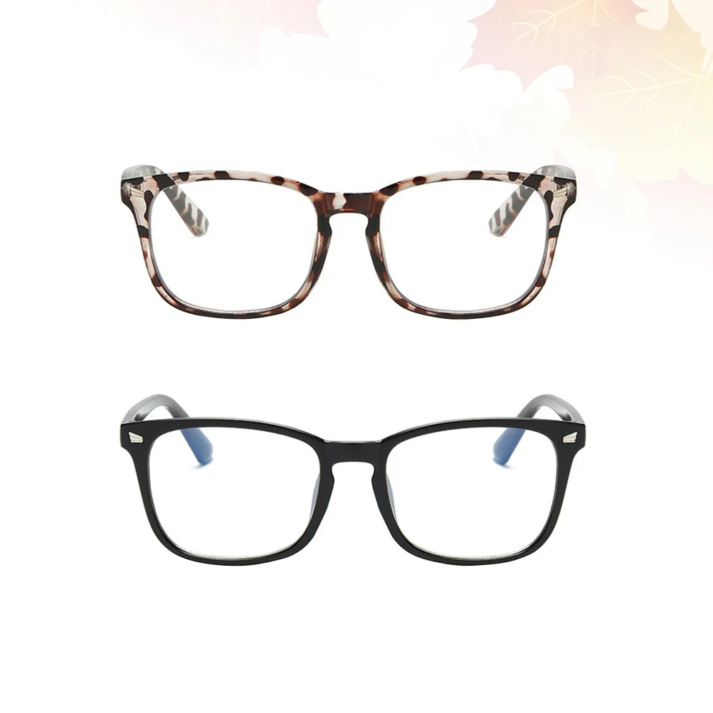2Pcs Vintage Eyeglasses Frame Anti-Blue Light Pc Material Lightweight Comfortable Wear Men Women Decorate Yourself Home Office
2Pcs Vintage Eyeglasses Frame Anti-Blue Light Pc Material Lightweight Comfortable Wear Men Women Decorate Yourself Home Office
