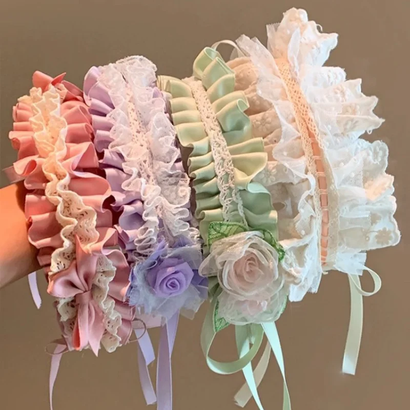 Japanese Lolita Children's Hairband with Pleats, Sweet Lace Headband, Pearl Snow Veil, 2D Lolita Hair Accessories
Japanese Lolita Children's Hairband with Pleats, Sweet Lace Headband, Pearl Snow Veil, 2D Lolita Hair Accessories