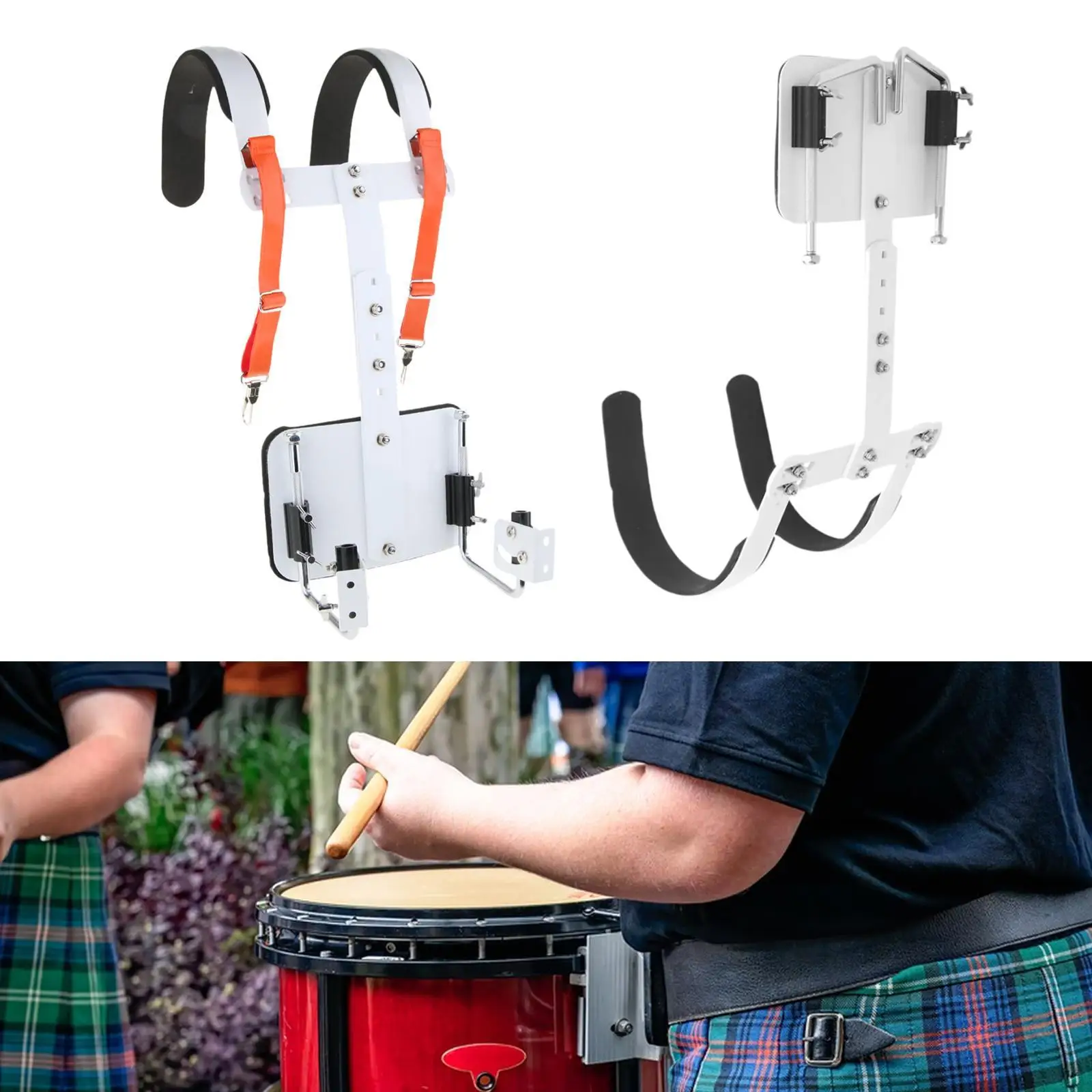 Snare Drum Carrier Comfortable Shoulder Pads Marching Band Snare Drum Harness for Drum Parts Percussion Instrument Supplies
Snare Drum Carrier Comfortable Shoulder Pads Marching Band Snare Drum Harness for Drum Parts Percussion Instrument Supplies