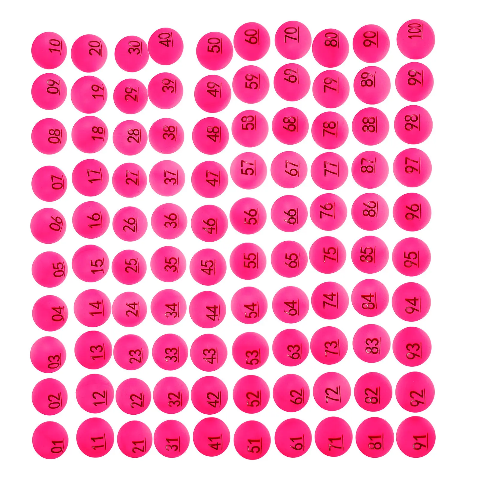 100pcs Raffle Bingo Numbered 1-100 Plastic Pingpong Balls For Party Diy Entertainment Reusable Transparent Balls Unique
100pcs Raffle Bingo Numbered 1-100 Plastic Pingpong Balls For Party Diy Entertainment Reusable Transparent Balls Unique