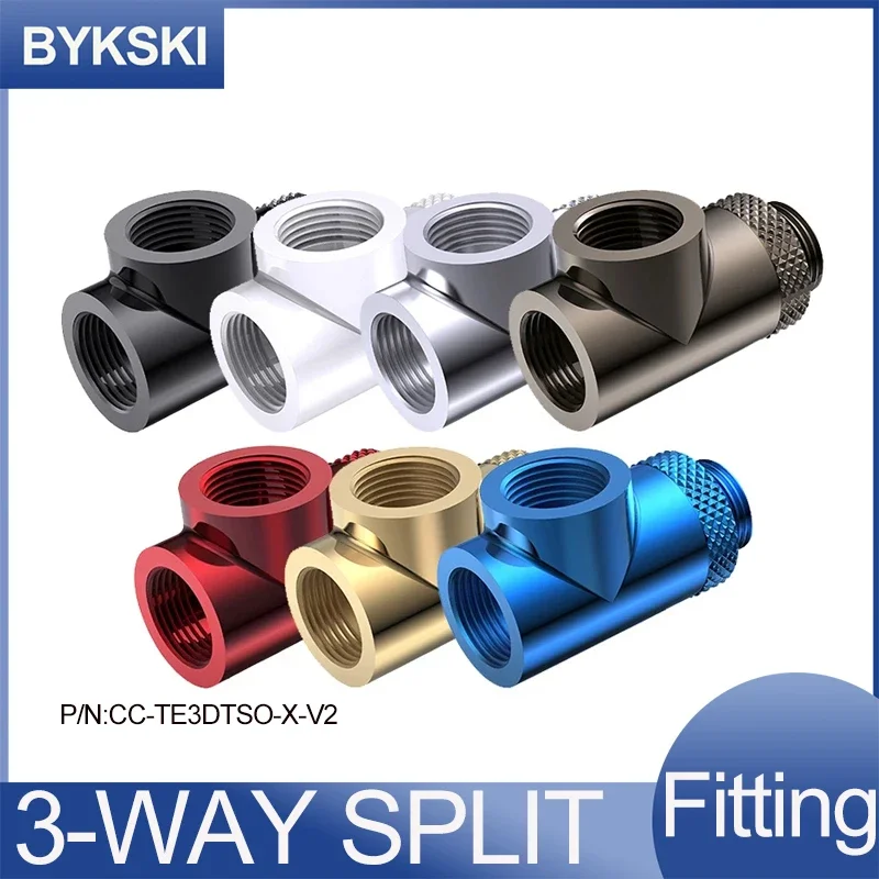 BYKSKI G1/4 'Thread X3 поворотные 3-полосные медные адаптеры типа T, аксессуары для водяного охлаждения, фитинги, многоканальные стандартные
BYKSKI G1/4 'Thread X3 поворотные 3-полосные медные адаптеры типа T, аксессуары для водяного охлаждения, фитинги, многоканальные стандартные