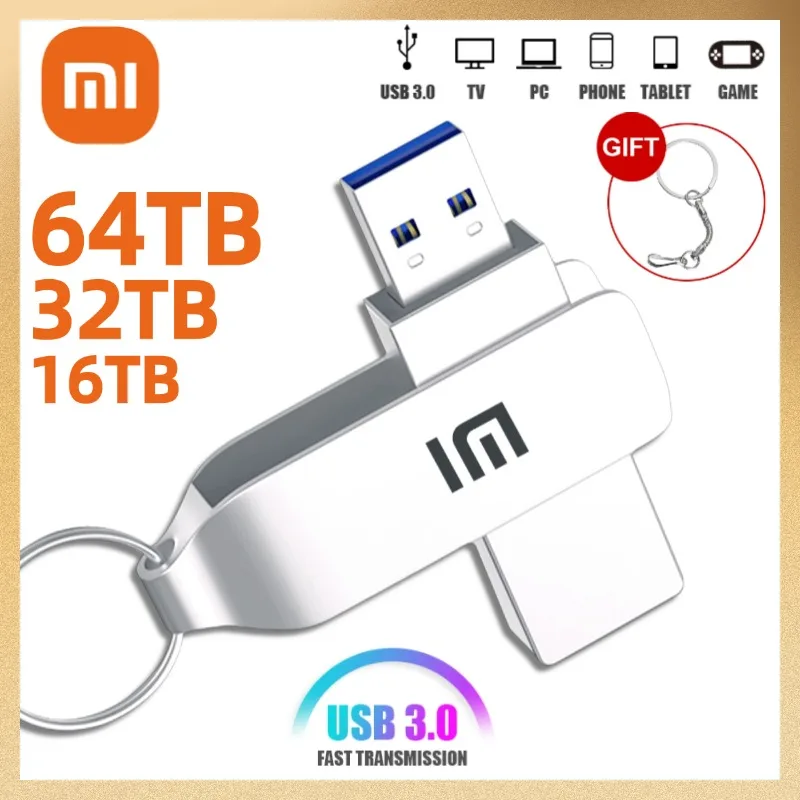 Xiaomi 64TB USB Flash Drive High Speed Memory Stick 32TB Metal 4TB Creative Mini PenDrive 8TB 2TB Pendrive External Storage
Xiaomi 64TB USB Flash Drive High Speed Memory Stick 32TB Metal 4TB Creative Mini PenDrive 8TB 2TB Pendrive External Storage