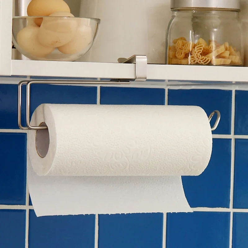 1pc Stainless Steel Non-Perforated Paper Towel Rack Kitchen Plastic Wrap Under The Cabinet Hanging Roll Paper Storage Rack
1pc Stainless Steel Non-Perforated Paper Towel Rack Kitchen Plastic Wrap Under The Cabinet Hanging Roll Paper Storage Rack