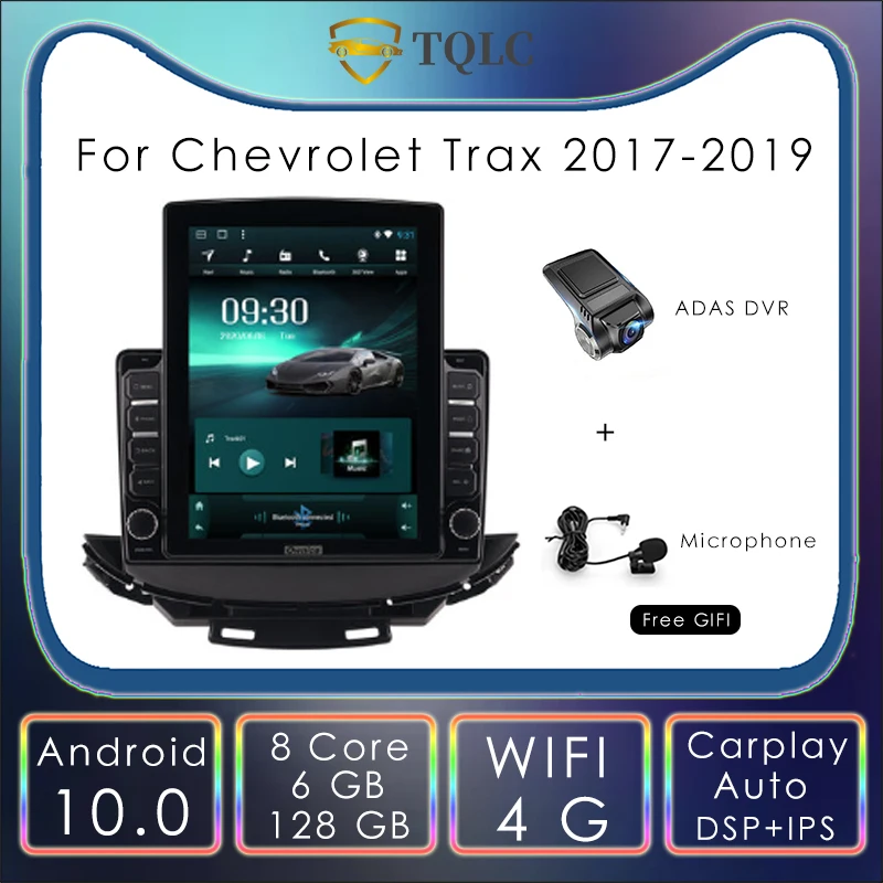 6+128G 4G WIFI Android Car Radio Player Tesla Style Vertical For Chevrolet Trax 2017-2019 Carplay Multimedia Stereo Head Unit
6+128G 4G WIFI Android Car Radio Player Tesla Style Vertical For Chevrolet Trax 2017-2019 Carplay Multimedia Stereo Head Unit