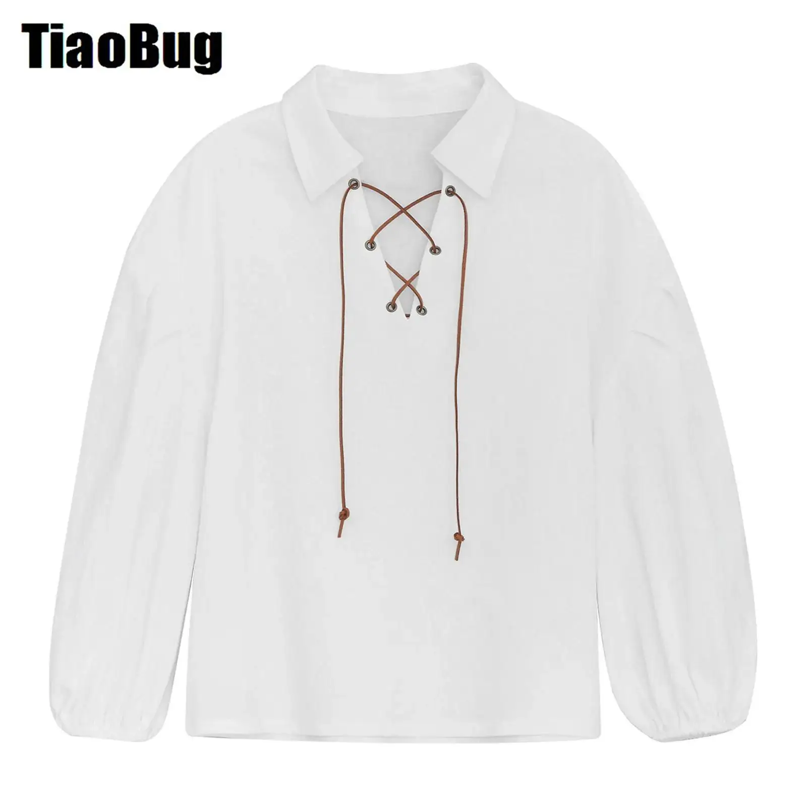 Kids Boys Medieval Pirate Shirt Viking Renaissance Lace Up Mercenary Tops Halloween Role Play Fancy Dress Party Costume
Kids Boys Medieval Pirate Shirt Viking Renaissance Lace Up Mercenary Tops Halloween Role Play Fancy Dress Party Costume