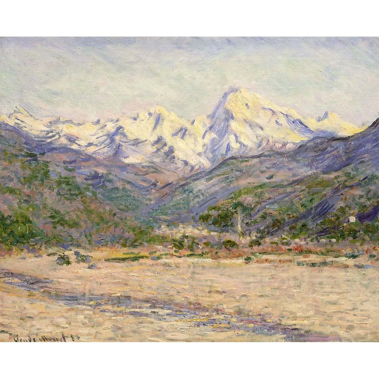 Hand painted high quality reproduction of The Valley of Nervia by Claude Monet Impression landscape painting for living room
Hand painted high quality reproduction of The Valley of Nervia by Claude Monet Impression landscape painting for living room