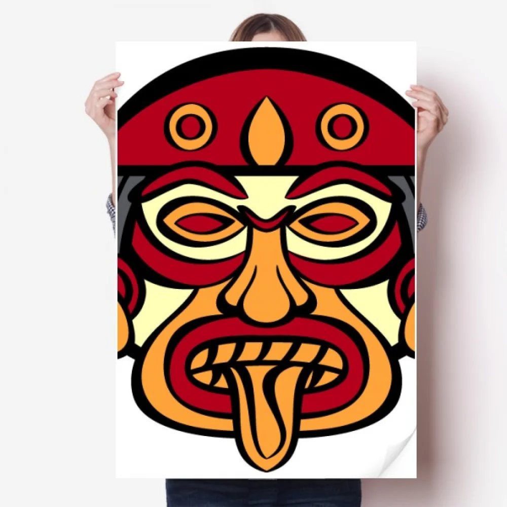 Indian Art Drawing Totem Pole Face Sticker Decoration Poster Playbill Wallpaper Window Decal
Indian Art Drawing Totem Pole Face Sticker Decoration Poster Playbill Wallpaper Window Decal
