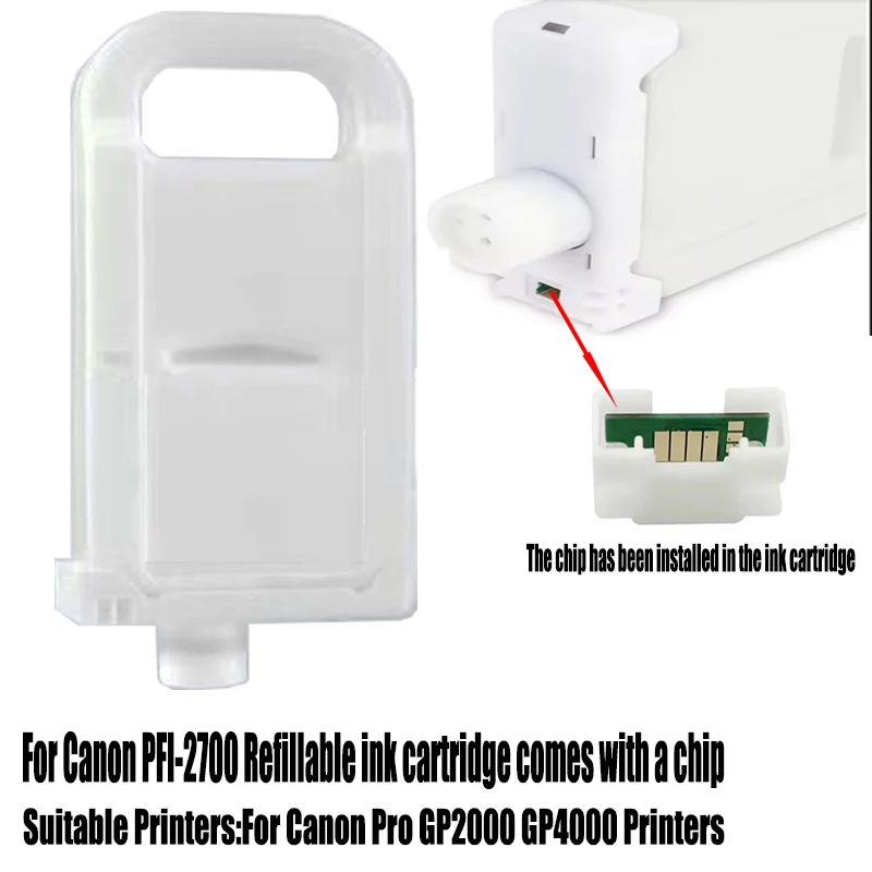 700ML PFI-2700 Refill Ink Cartridge For Canon Pro GP2000 GP4000 Printer
700ML PFI-2700 Refill Ink Cartridge For Canon Pro GP2000 GP4000 Printer