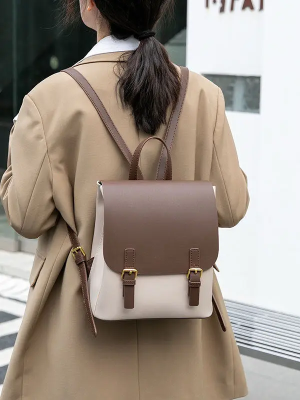 Fashion Women's Small Backpack Purse - Two Tone Convertible Shoulder Bag for Travel Work Daily Use
Fashion Women's Small Backpack Purse - Two Tone Convertible Shoulder Bag for Travel Work Daily Use
