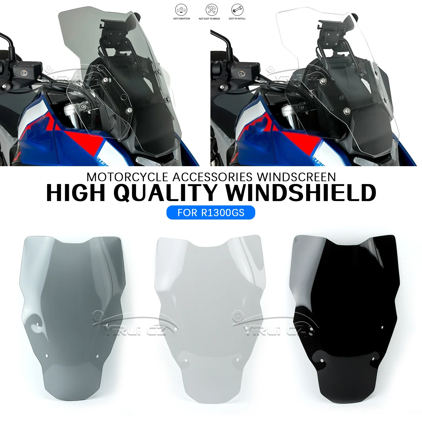 Motorcycle R1300 GS R1300GS R1300GS 2023 2024- Front Spoiler Windshield Wind Deflectors New Windscreen Fit For R 1300GS R1300 GS
Motorcycle R1300 GS R1300GS R1300GS 2023 2024- Front Spoiler Windshield Wind Deflectors New Windscreen Fit For R 1300GS R1300 GS