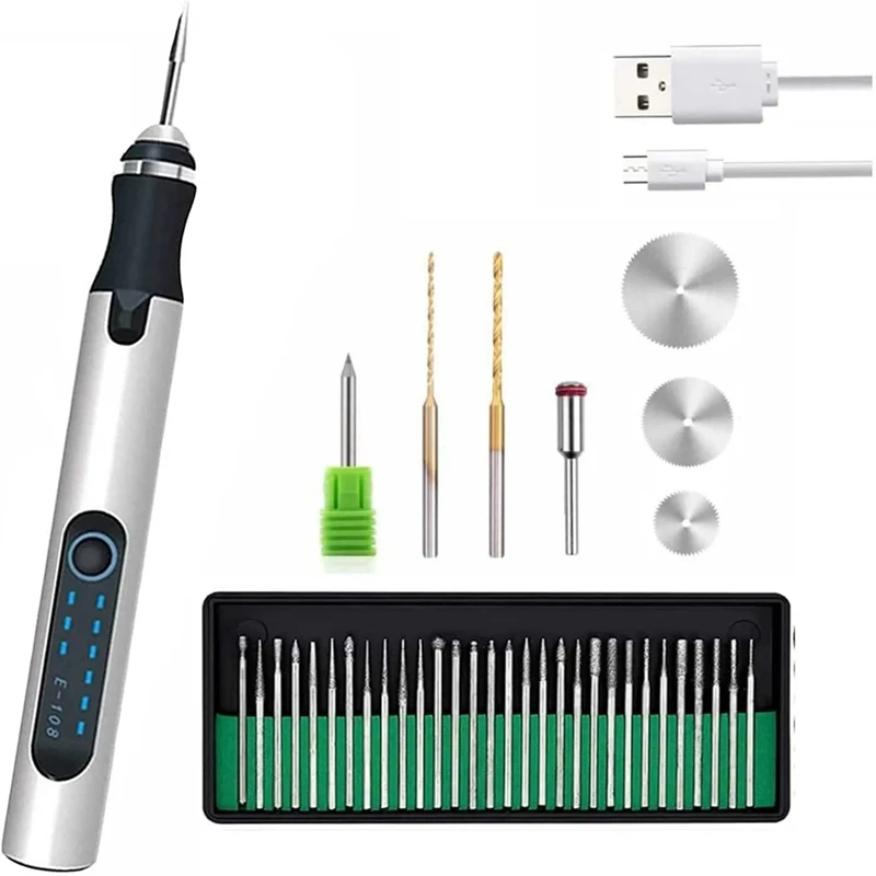 USB Customizer Professional Engraving Pen 30 Bits Wood Glass And Plastic Portable Engraving Pen
USB Customizer Professional Engraving Pen 30 Bits Wood Glass And Plastic Portable Engraving Pen