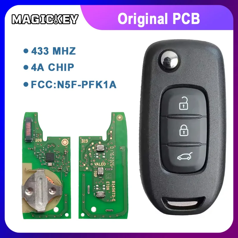 N5F-PFK1A 4A Chip 433MHz Original PCB Car Remote Key 3248A-RFK1A Or PCB For Renault Logan Duster Sandero Oroch
N5F-PFK1A 4A Chip 433MHz Original PCB Car Remote Key 3248A-RFK1A Or PCB For Renault Logan Duster Sandero Oroch