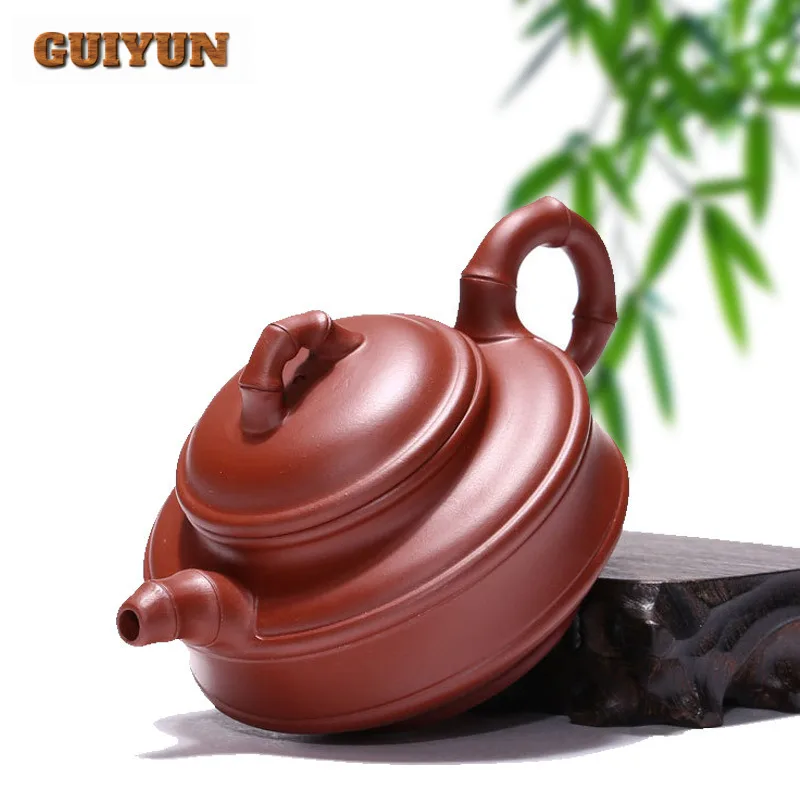 220ml Retro Yixing Purple Clay Teapots Handmade Bamboo Joint Pot Raw Ore Dahongpao Mud Tea Maker Kettle Zisha Tea Set Teaware
220ml Retro Yixing Purple Clay Teapots Handmade Bamboo Joint Pot Raw Ore Dahongpao Mud Tea Maker Kettle Zisha Tea Set Teaware