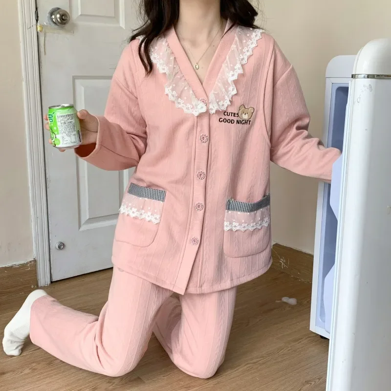 Autumn Winter Air Cotton Confinement Maternity Pajamas Postpartum Maternal Breastfeeding Clothes Nursing Clothes Loungewear
Autumn Winter Air Cotton Confinement Maternity Pajamas Postpartum Maternal Breastfeeding Clothes Nursing Clothes Loungewear