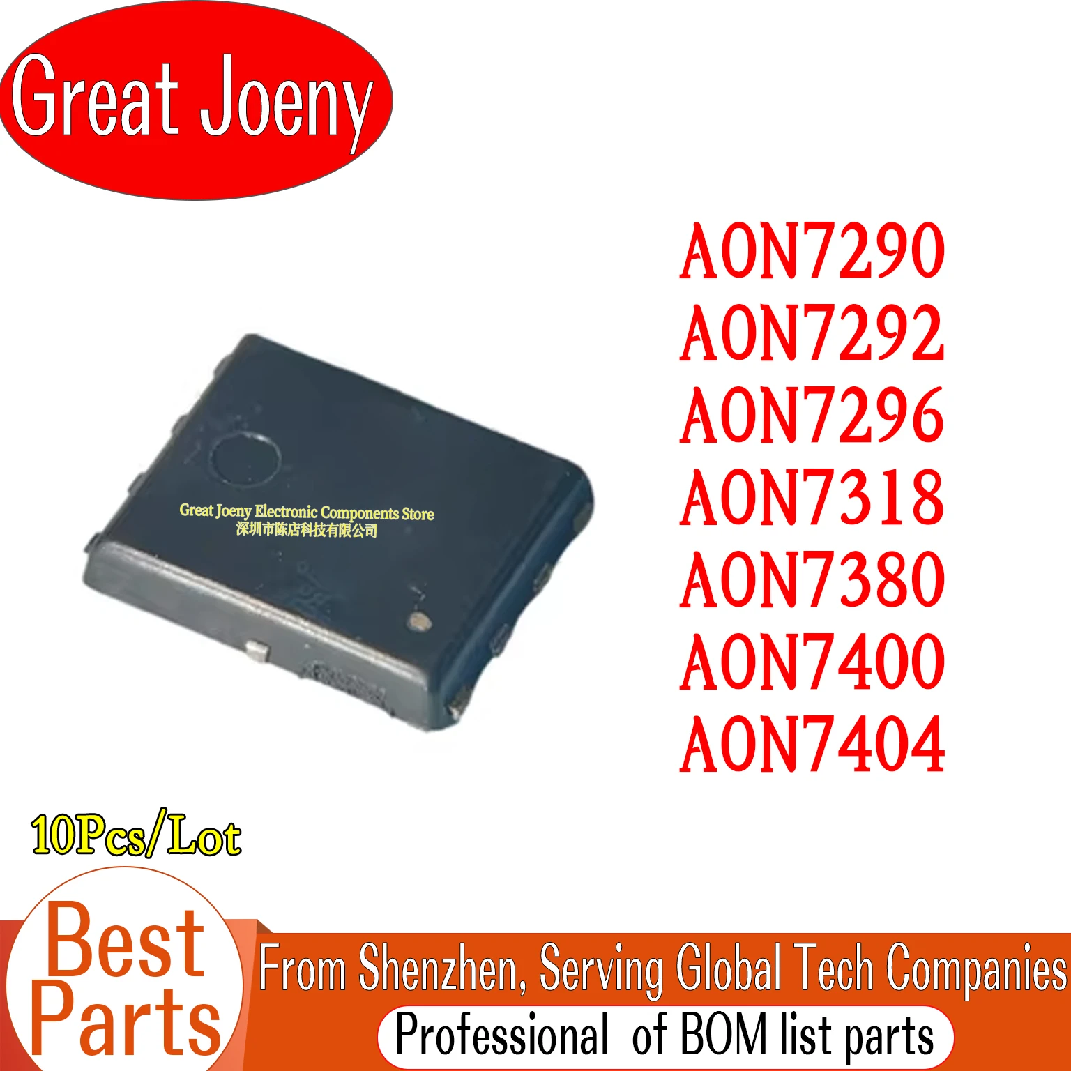 (10piece)100% New AON7290 AON7292 AON7296 AON7318 AON7380 AON7400 AON7404 QFN-8 Chipset
(10piece)100% New AON7290 AON7292 AON7296 AON7318 AON7380 AON7400 AON7404 QFN-8 Chipset
