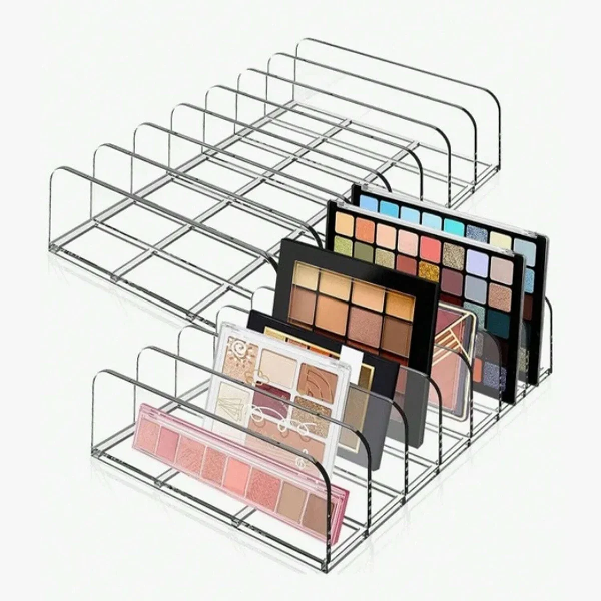 7-Compartment Transparent Makeup Organizer for Eyeshadow Palette and Cosmetics, Vanity Table and Bathroom Countertop Storage Box
7-Compartment Transparent Makeup Organizer for Eyeshadow Palette and Cosmetics, Vanity Table and Bathroom Countertop Storage Box