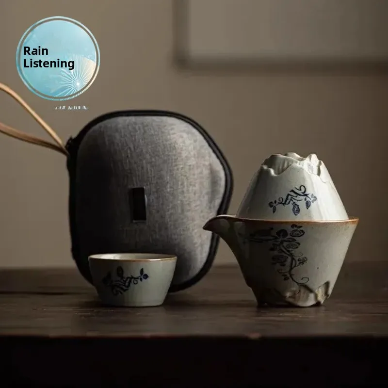 Portable Travel Tea Set Small Kit Outdoor Storage One Pot Two Cups Ceramic Material One Person Serving Whole Set Gongfu Tea Set
Portable Travel Tea Set Small Kit Outdoor Storage One Pot Two Cups Ceramic Material One Person Serving Whole Set Gongfu Tea Set