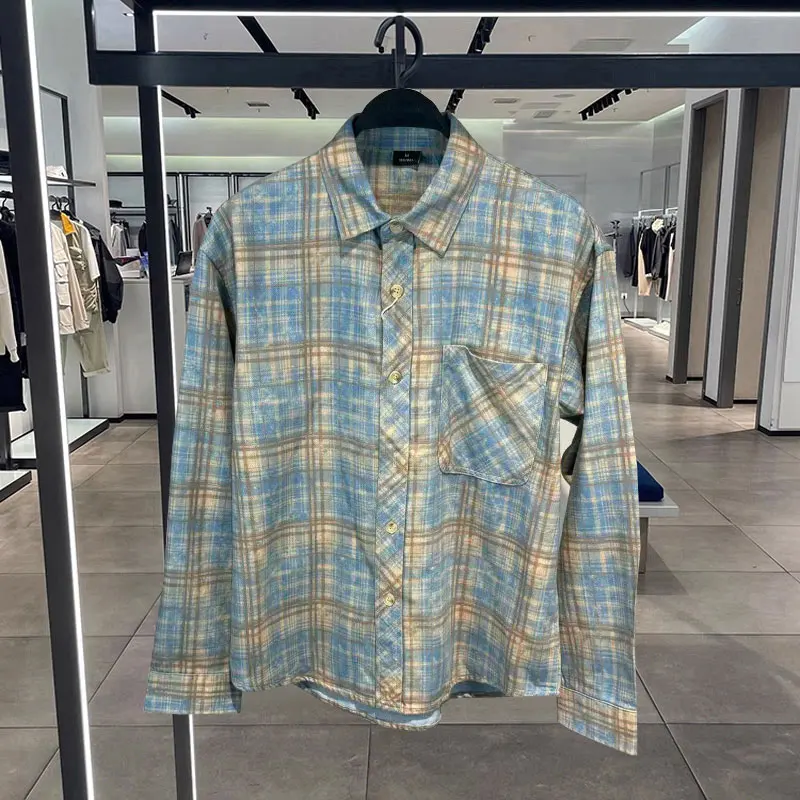 Мужская модная фланелевая рубашка в клетку с длинным рукавом, повседневная, в американском стиле, из прочного хлопка, свободного кроя, для молодежи
Мужская модная фланелевая рубашка в клетку с длинным рукавом, повседневная, в американском стиле, из прочного хлопка, свободного кроя, для молодежи