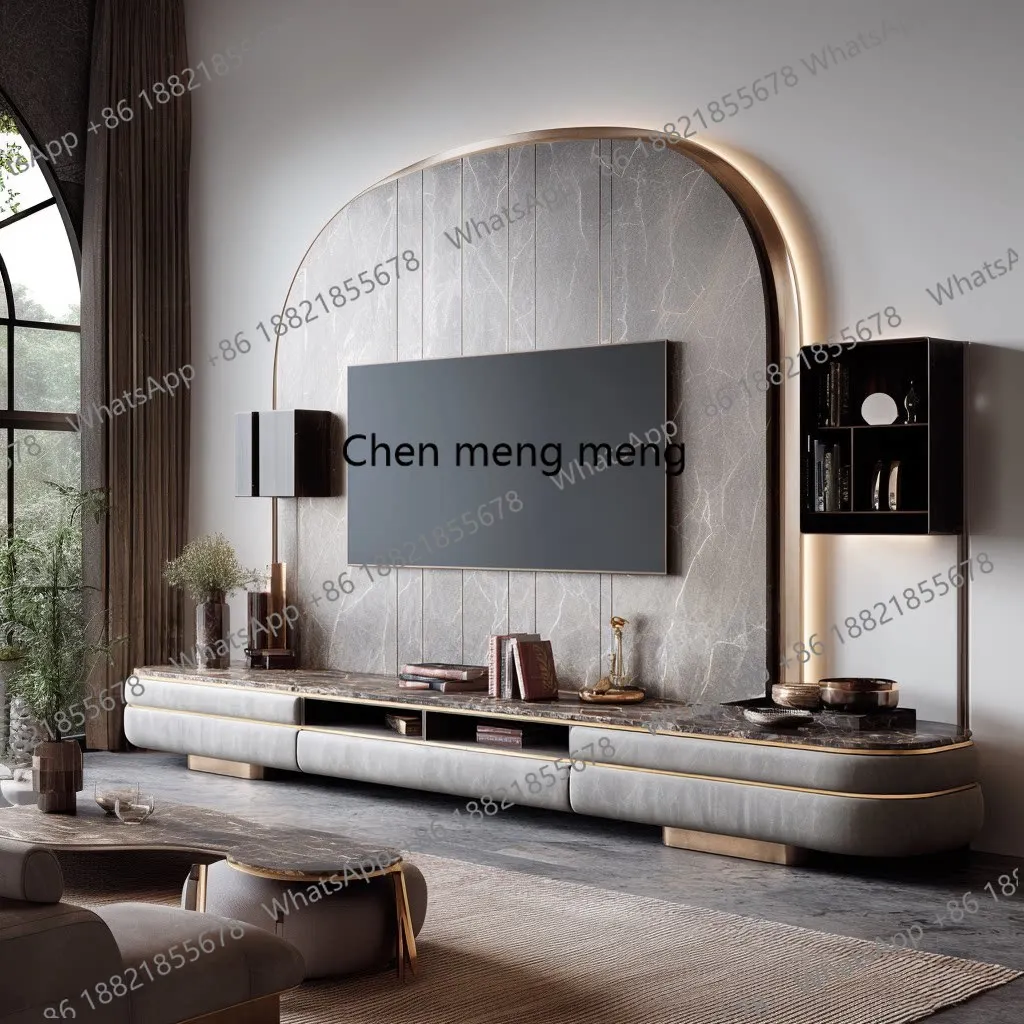 Italian light luxury large living room high-end and durable TV cabinet
Italian light luxury large living room high-end and durable TV cabinet