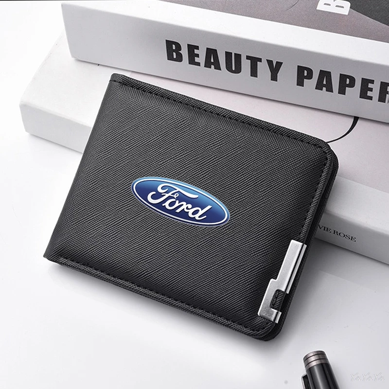 Leather Wallet Bifold Coin Purse Driver's License Credit Card Billfold For Ford Mustang Fiesta Focus Mondeo F150 Ranger Sticker
Leather Wallet Bifold Coin Purse Driver's License Credit Card Billfold For Ford Mustang Fiesta Focus Mondeo F150 Ranger Sticker