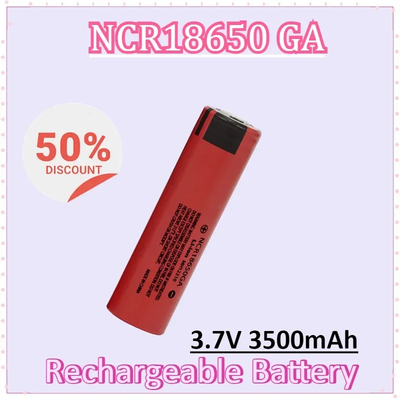 NCR18650 GA 3.7V 3500mAh High Capacity for Screwdriver Welding Batteries Rechargeable Battery Flashlight with Flat Head
NCR18650 GA 3.7V 3500mAh High Capacity for Screwdriver Welding Batteries Rechargeable Battery Flashlight with Flat Head