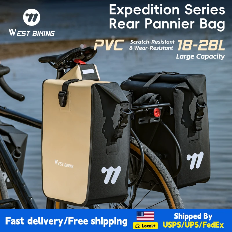 Велосумка WEST BIKING 18-28 л, полностью водонепроницаемая, для путешествий, на заднее сиденье, с быстросъемной застежкой, аксессуар для велосипеда
Велосумка WEST BIKING 18-28 л, полностью водонепроницаемая, для путешествий, на заднее сиденье, с быстросъемной застежкой, аксессуар для велосипеда