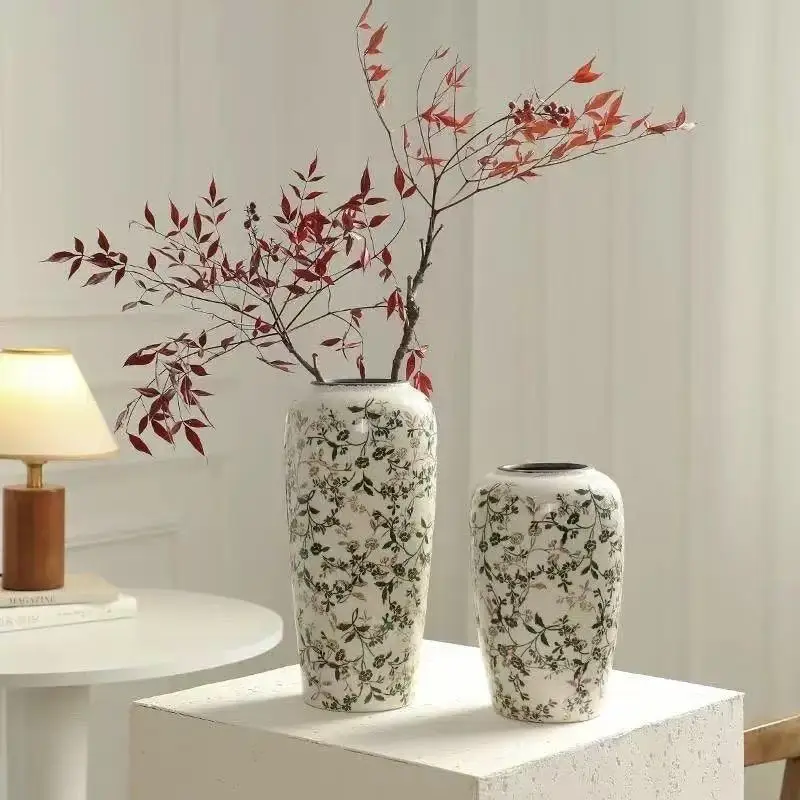 HYS retro style new Chinese vase light luxury fresh high-end antique vase ceramic flower arrangement living room decoration
HYS retro style new Chinese vase light luxury fresh high-end antique vase ceramic flower arrangement living room decoration