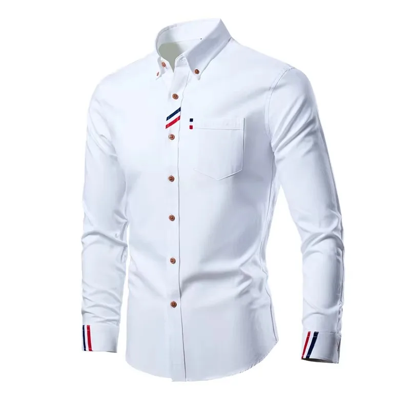 Men's Slim Fit Striped Shirt Color Block Long Sleeve Trendy Autumn New Style Youth Versatile Fashionable Casual Dress Shirt
Men's Slim Fit Striped Shirt Color Block Long Sleeve Trendy Autumn New Style Youth Versatile Fashionable Casual Dress Shirt