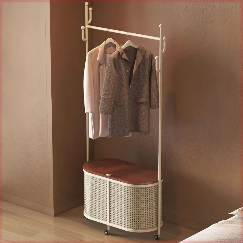Movable coat rack Floor-to-ceiling bedroom household imitation rattan weaving rack integrated drying rack
Movable coat rack Floor-to-ceiling bedroom household imitation rattan weaving rack integrated drying rack
