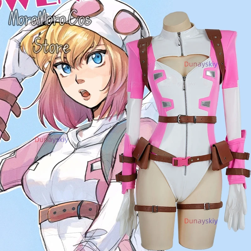 Heroine Cosplay Women's Lingerie Bodysuit Costume Pink LeatherJumpsuit Gwen Roleplay Outfit Anime Party Suit
Heroine Cosplay Women's Lingerie Bodysuit Costume Pink LeatherJumpsuit Gwen Roleplay Outfit Anime Party Suit