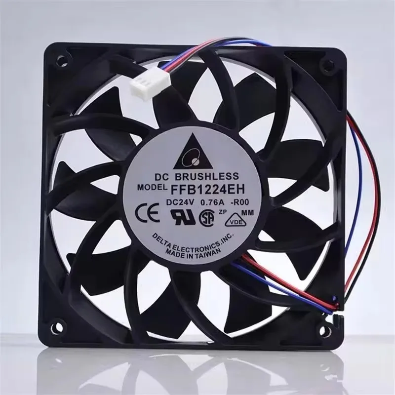 Новый вентилятор охлаждения FFB1224EH 24В 0.76А 120*120*25ММ 12СМ с 3-проводным подключением и сигнализацией о сбое питания для преобразователей частоты и серверов
Новый вентилятор охлаждения FFB1224EH 24В 0.76А 120*120*25ММ 12СМ с 3-проводным подключением и сигнализацией о сбое питания для преобразователей частоты и серверов