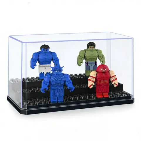 Movable Figure Hulk Puzzles Children's Toy Gift Removable Acrylic Display Stand for Model Blocks Giant Assembly-Compatible