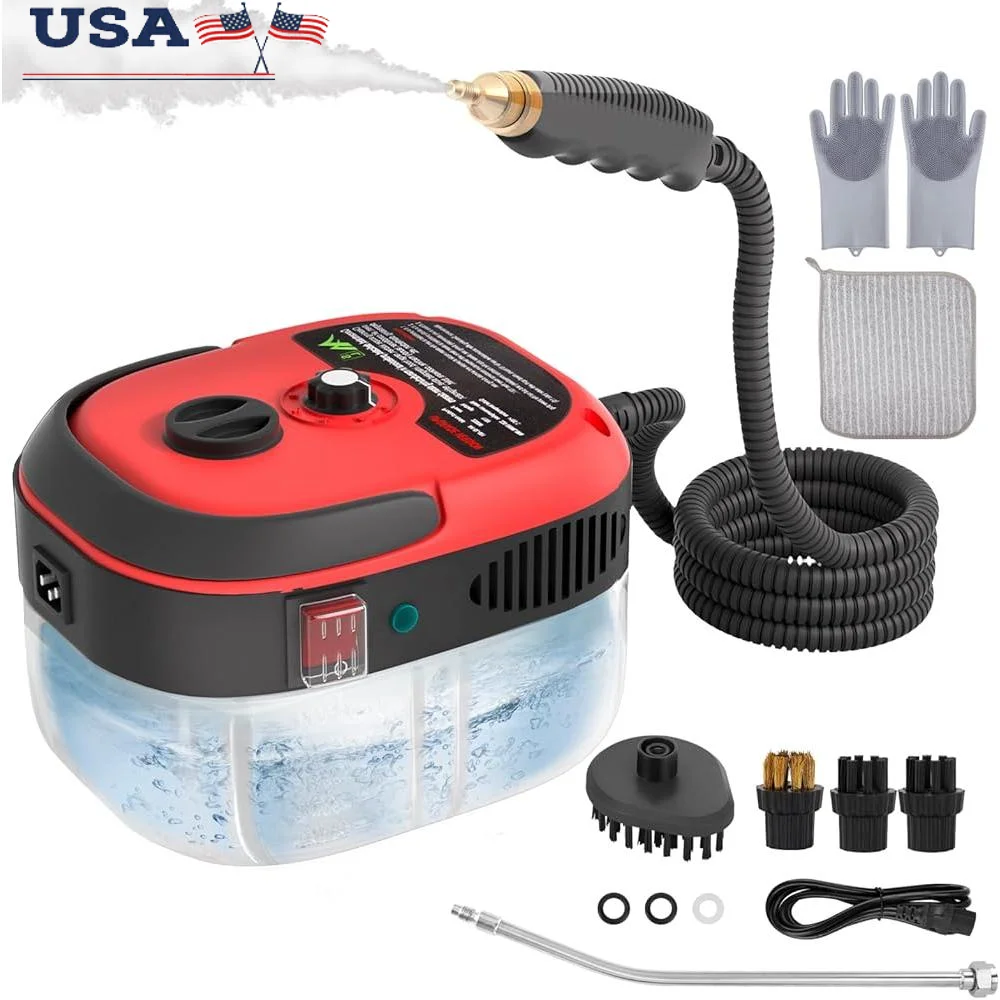 Handheld Pressurized Steam Cleaner 2500W Portable High Pressure Deep Cleaning Machine Home Upholstery Floors Cars and More
Handheld Pressurized Steam Cleaner 2500W Portable High Pressure Deep Cleaning Machine Home Upholstery Floors Cars and More