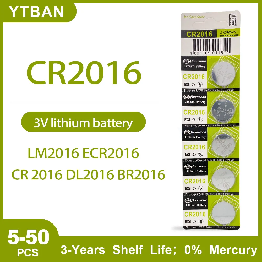 5-50 pcs CR2016 with coins CR 2016 DL2016 BR2016 LM2016 ECR2016 Apply to key fob keys, clock battery, thermometer battery
5-50 pcs CR2016 with coins CR 2016 DL2016 BR2016 LM2016 ECR2016 Apply to key fob keys, clock battery, thermometer battery