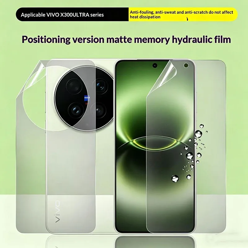Front Back Full Cover Matte Hydrogel Film for vivo X300 Ultra Clear Soft Clear Screen Protector for vivo X300 Pro X300 TPU Film
Front Back Full Cover Matte Hydrogel Film for vivo X300 Ultra Clear Soft Clear Screen Protector for vivo X300 Pro X300 TPU Film