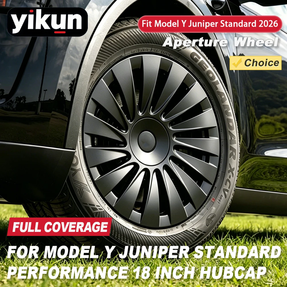 4PCS Full Rim Hubcap for Tesla Model Y Juniper Standard 18 Inch Performance Aperture Wheel Cover Replacement Accessories 2026
4PCS Full Rim Hubcap for Tesla Model Y Juniper Standard 18 Inch Performance Aperture Wheel Cover Replacement Accessories 2026