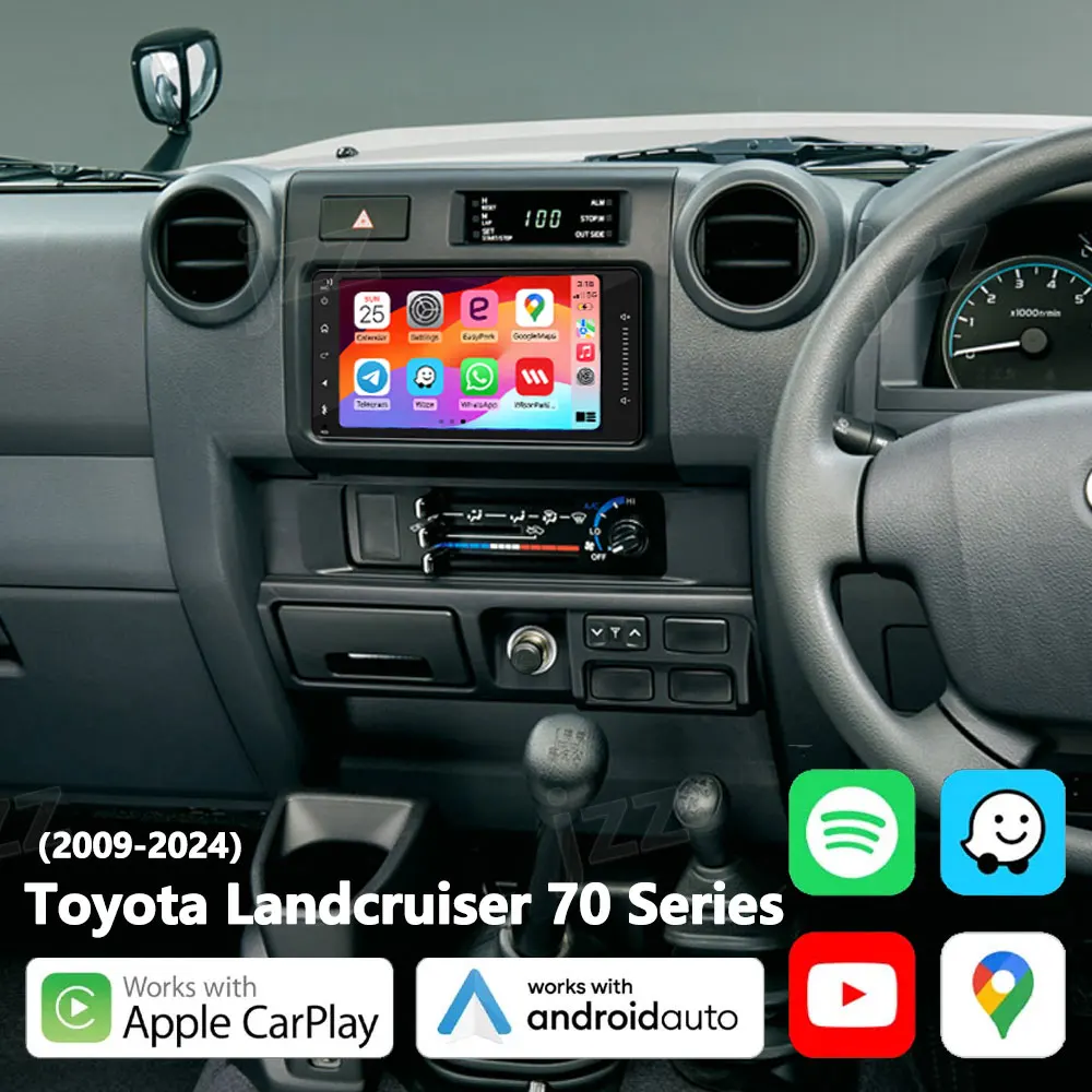 7" Wireless CarPlay Android auto 8Cores 6+128GB Car Radio For Toyota Landcruiser 2009-2024 70 Series Android15 Head Unit GPS BT
7" Wireless CarPlay Android auto 8Cores 6+128GB Car Radio For Toyota Landcruiser 2009-2024 70 Series Android15 Head Unit GPS BT
