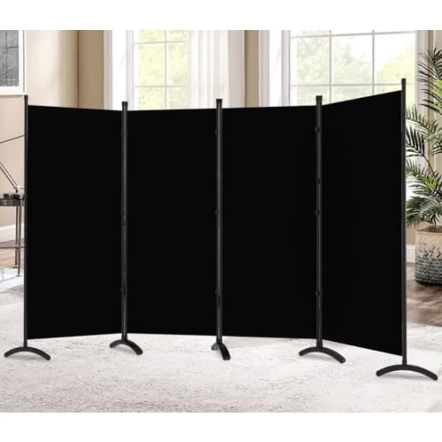 6 ft Folding Privacy Screen Room Divider for Home Office Classroom Studio Black 4 Panel Partition Wall Separation
6 ft Folding Privacy Screen Room Divider for Home Office Classroom Studio Black 4 Panel Partition Wall Separation