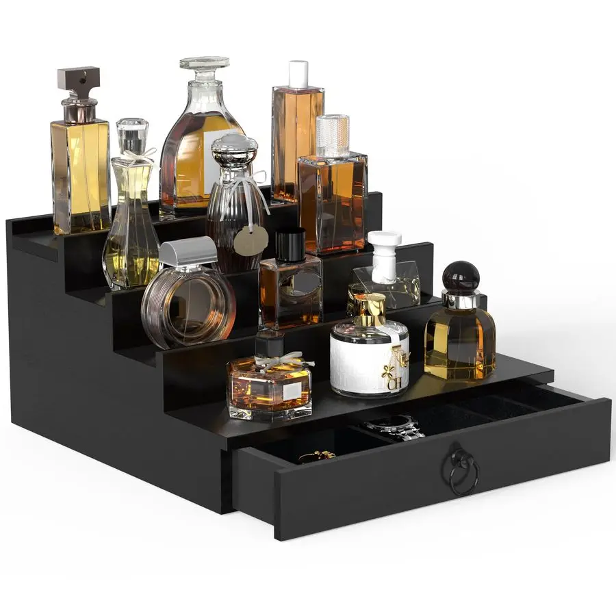 Organizer for Men, 4 Tier Black Wood Perfume Organizer with Felt Lining Drawer and Hidden Compartment, Perfume Display Holder, A
Organizer for Men, 4 Tier Black Wood Perfume Organizer with Felt Lining Drawer and Hidden Compartment, Perfume Display Holder, A