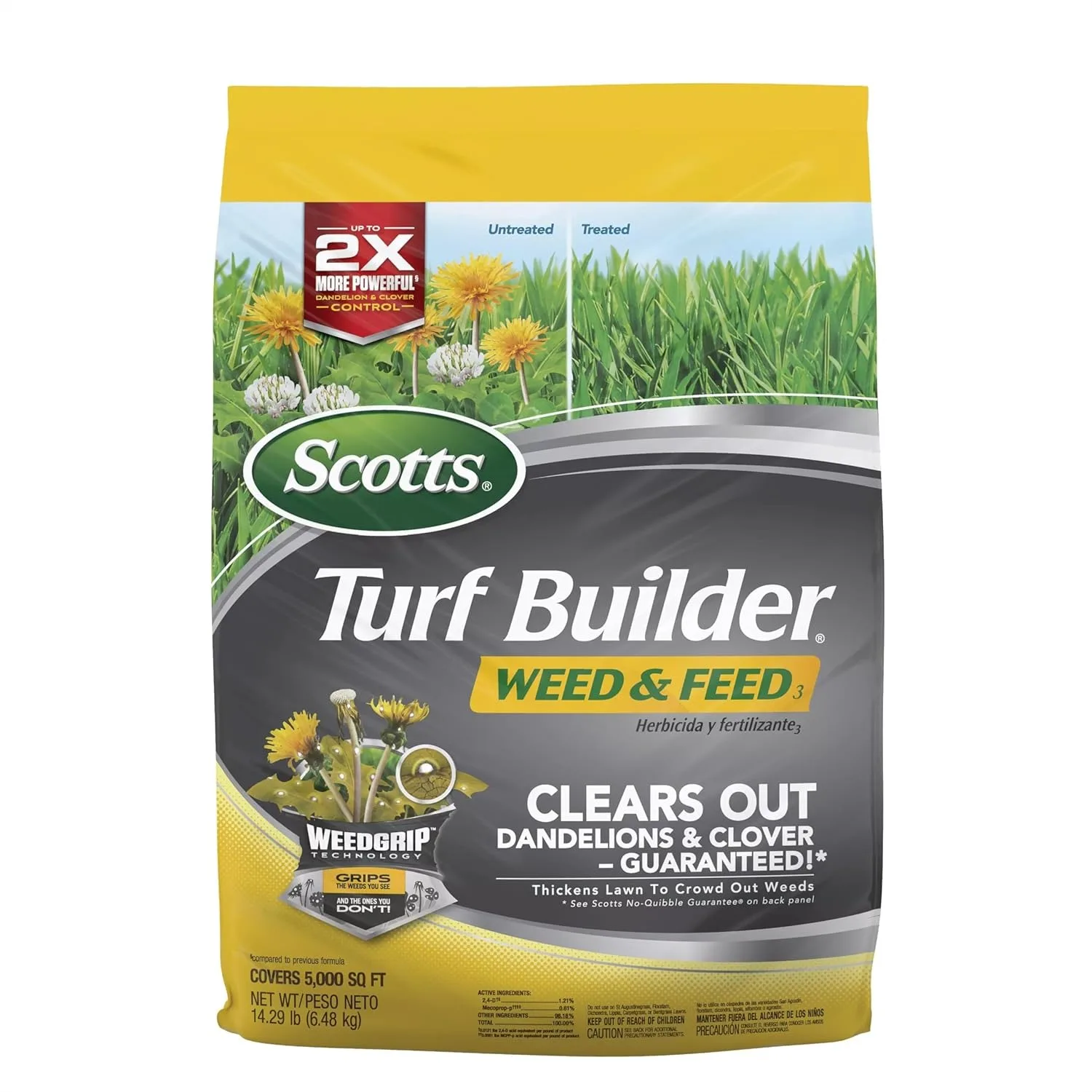 Weed and Feed 3 for Lawns, 5,000 sq. ft., Up to 2X More Powerful Dandelion & Clover Control
Weed and Feed 3 for Lawns, 5,000 sq. ft., Up to 2X More Powerful Dandelion & Clover Control