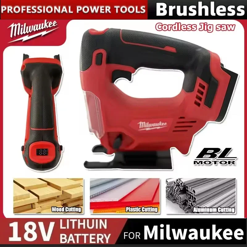 Milwaukee Cordless Jigsaw Portable Multi-Function Wood Cutting Machine 18V Battery Woodworking Tools Electric Saw
Milwaukee Cordless Jigsaw Portable Multi-Function Wood Cutting Machine 18V Battery Woodworking Tools Electric Saw