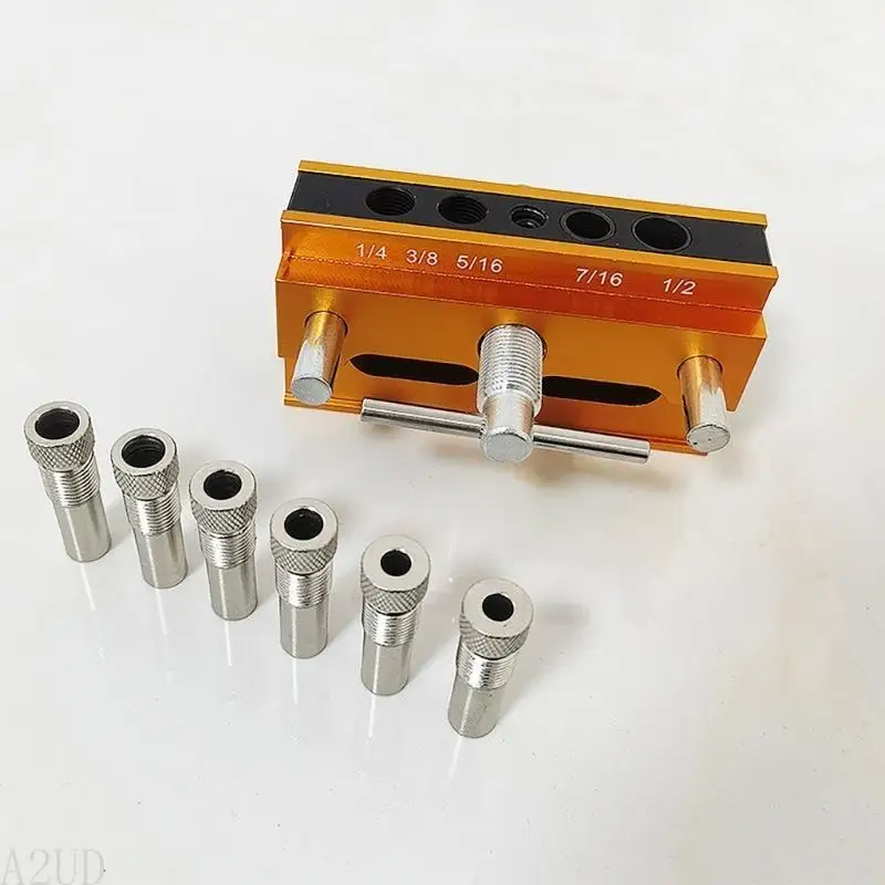 A2UD Centering Dowel Jig Kits Drilling Guide Bushings Set Doweling Jig Puncher 
A2UD Centering Dowel Jig Kits Drilling Guide Bushings Set Doweling Jig Puncher