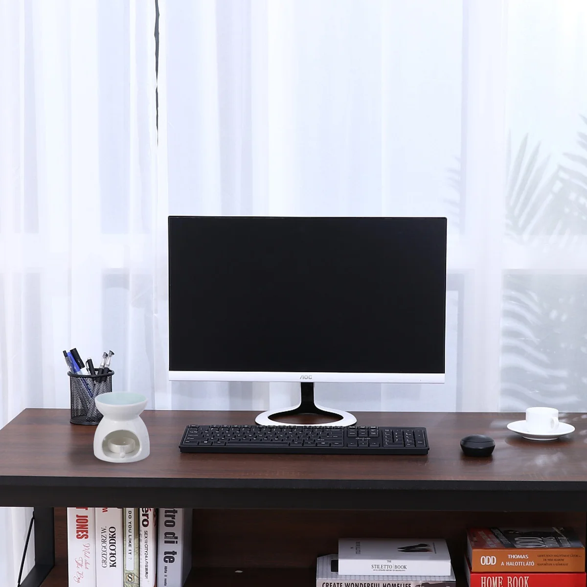 Fragrance Tea Light Case Ceramic Incense Burner White Aroma Therapy Holder for Stick Cone Coil Improves Focus Home Office
Fragrance Tea Light Case Ceramic Incense Burner White Aroma Therapy Holder for Stick Cone Coil Improves Focus Home Office