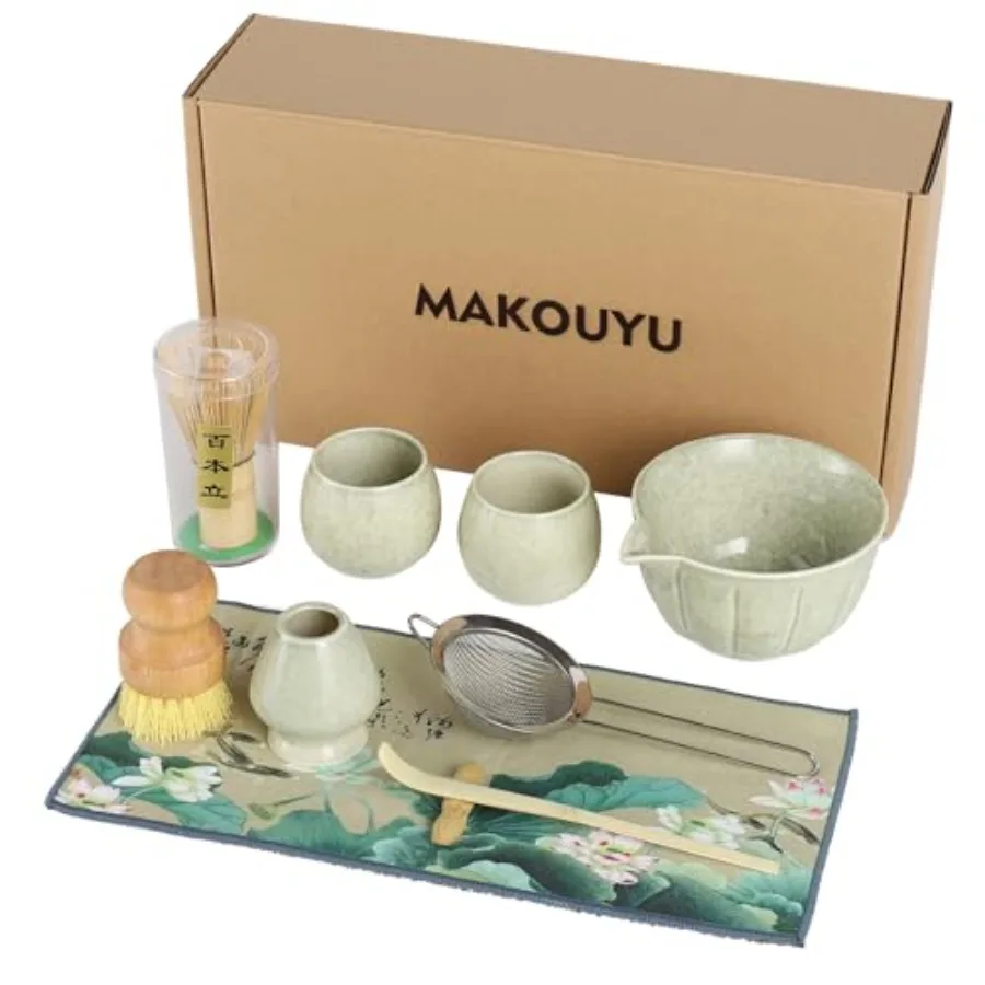 10 Pcs Matcha whisk Set13 OZ With 2 Cups Complete Matcha Kit Set for Matcha Tea Ceremony Elegant Matcha Tea Set for Tea Lovers
10 Pcs Matcha whisk Set13 OZ With 2 Cups Complete Matcha Kit Set for Matcha Tea Ceremony Elegant Matcha Tea Set for Tea Lovers