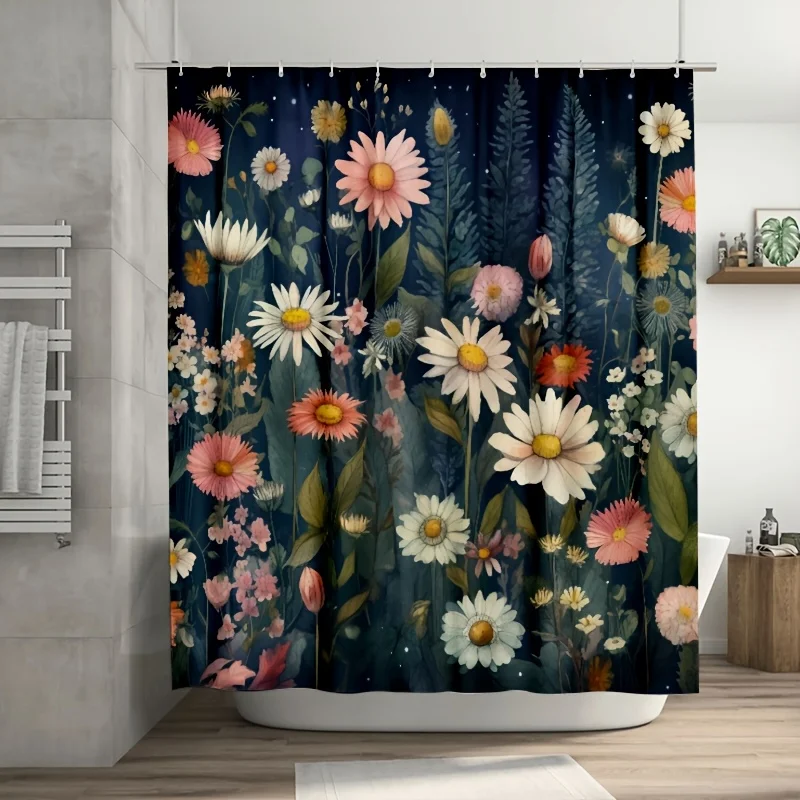 1PC Detailed English Garden Illustration Shower Curtain,Durable Polyester Fiber, Easy Clean, for Bathroom, Bathtub, Window Decor
1PC Detailed English Garden Illustration Shower Curtain,Durable Polyester Fiber, Easy Clean, for Bathroom, Bathtub, Window Decor