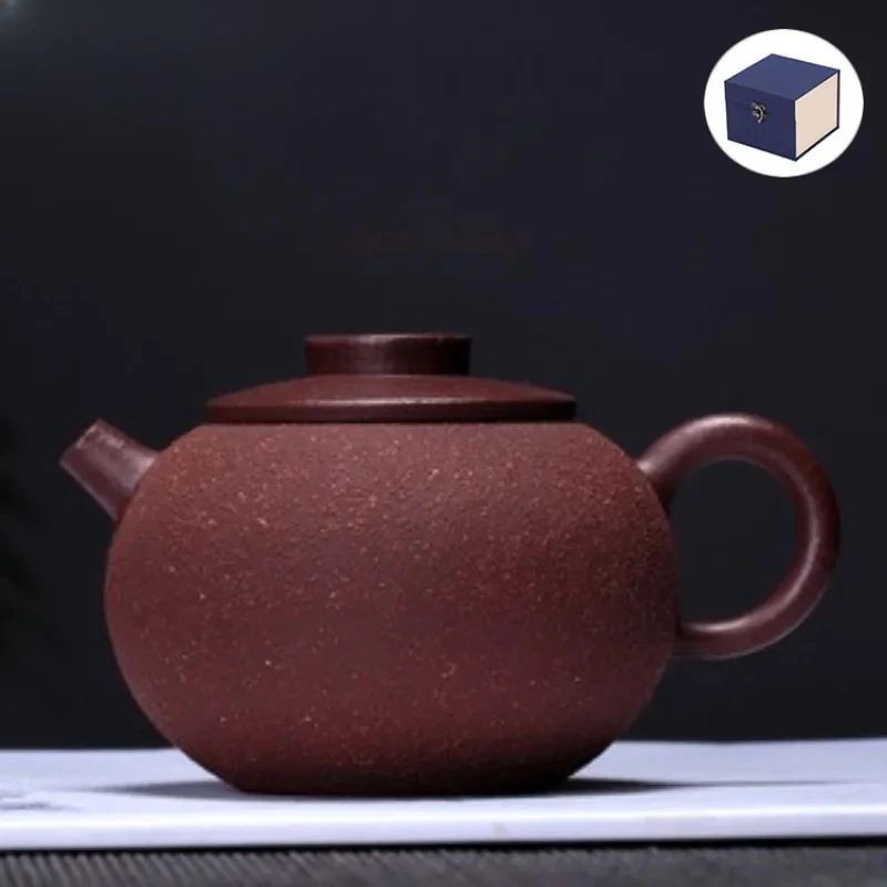180ml Creative Yixing Purple Clay Teapots Handmade Pot Raw Ore Purple Mud Tea Maker Kettle with Filter Zisha Tea Set Ornaments
180ml Creative Yixing Purple Clay Teapots Handmade Pot Raw Ore Purple Mud Tea Maker Kettle with Filter Zisha Tea Set Ornaments